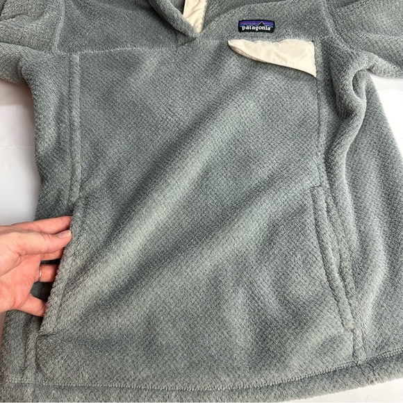 Patagonia Re-Tool Snap-T Pullover Women’s Size Medium Jacket Gray Grey Cream - Picture 7 of 9